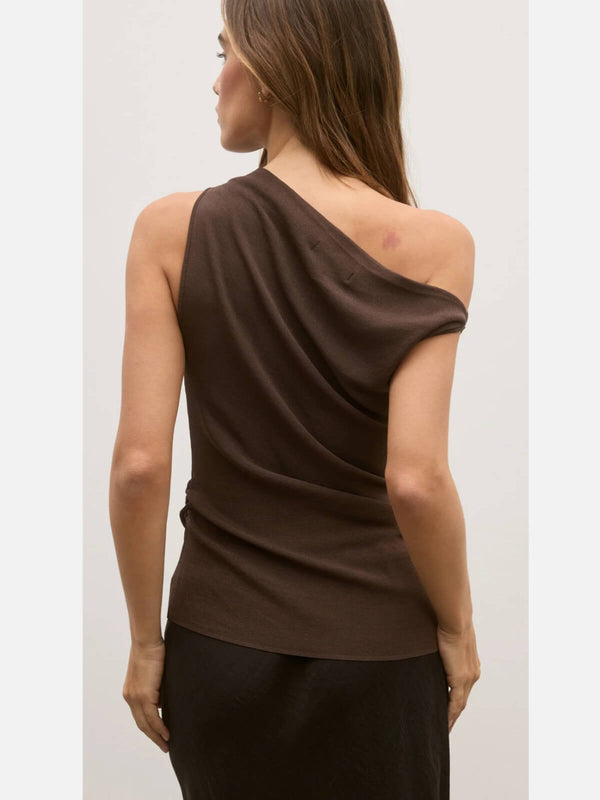 Perlu Monet Knit Top - Coffee