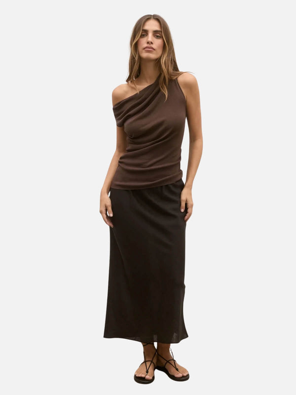 perlu Monet Knit Top - Coffee