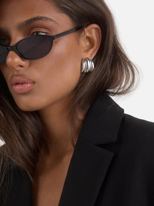 Perlu Monte Earrings - Silver