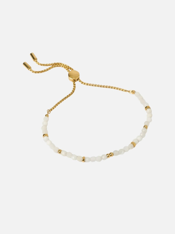 perlu Myla Bracelet - Moonstone/Gold