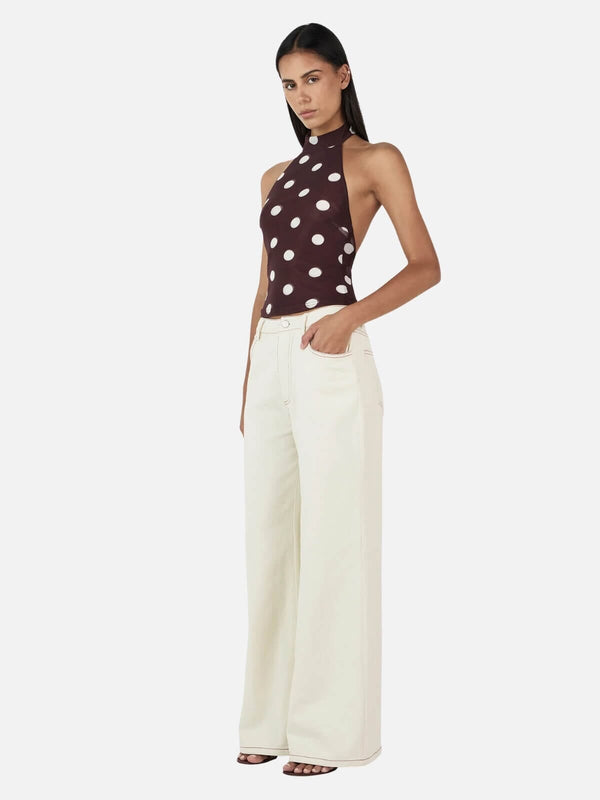 Perlu Nola Halter Top - Pinot Polka