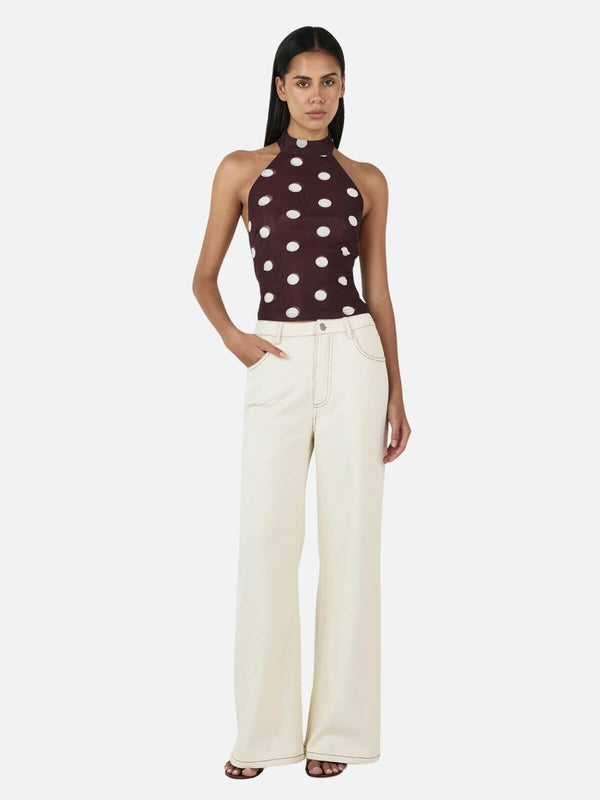 perlu Nola Halter Top - Pinot Polka