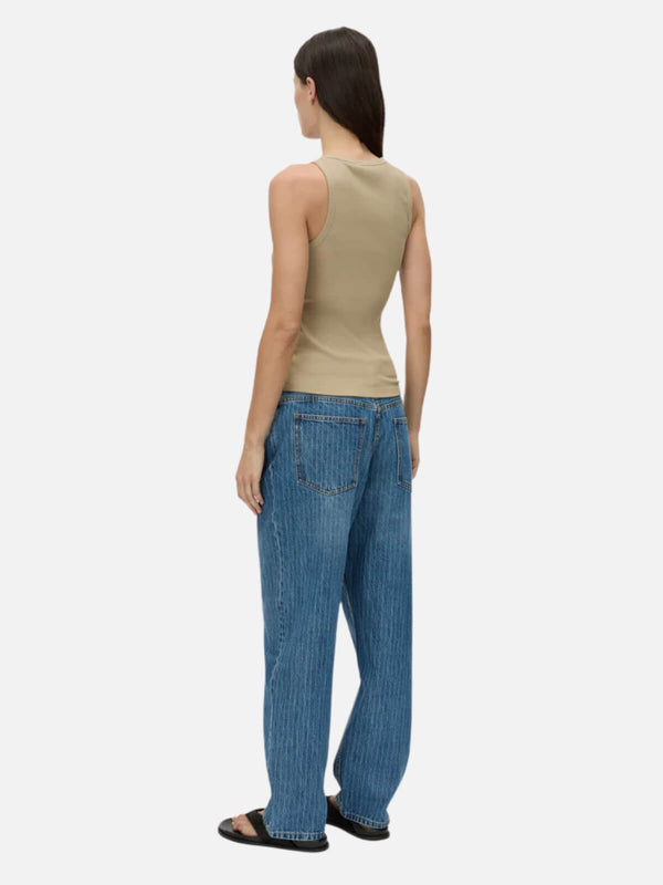 Perlu Nora Button Down Tank - Sepia