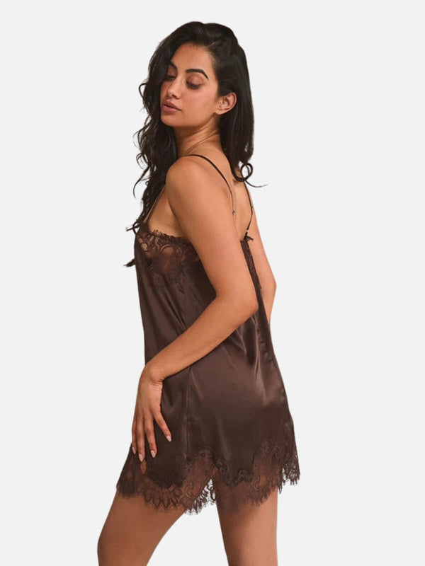 Perlu Olivia Slip - Espresso