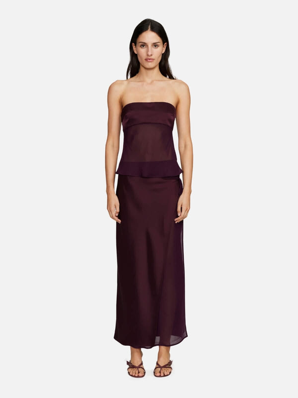 perlu Patrice Strapless Top - Plum