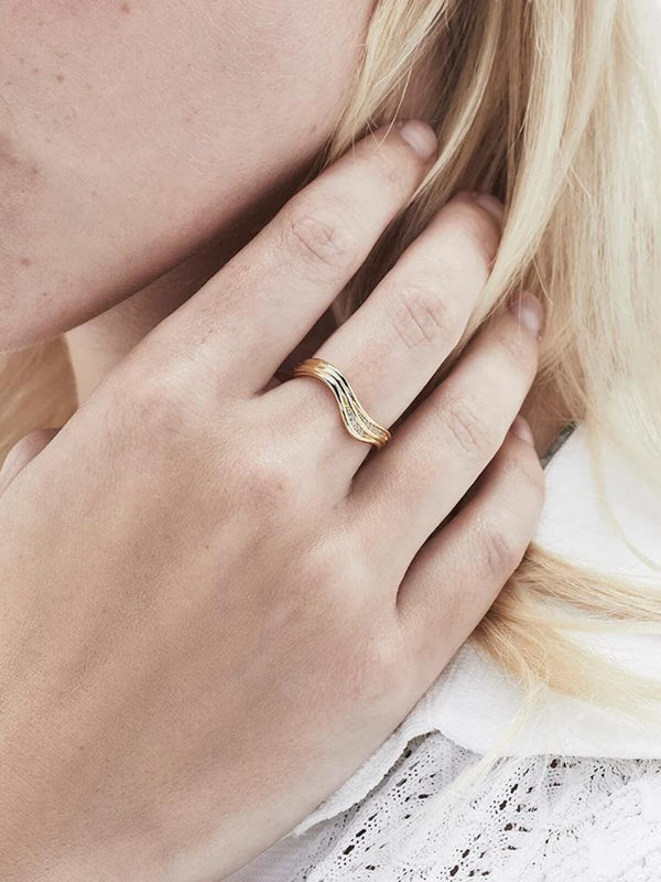 Perlu Paulina Ring Sterling 925 - Gold