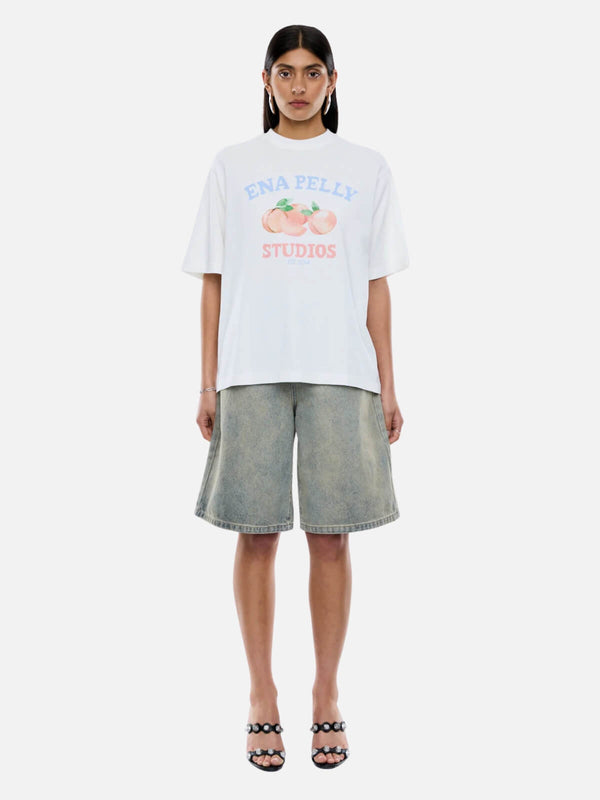 perlu Peaches Tee - Vintage White