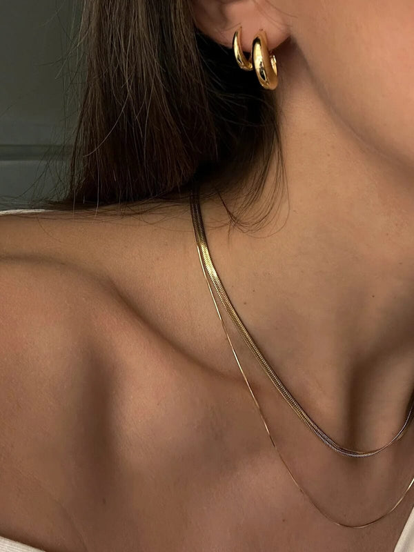 Perlu Positano Hoops - Gold