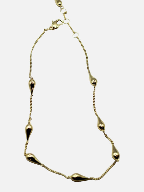 Perlu Rainfall Necklace: Brass + 18K Gold Plating