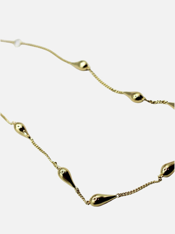 Perlu Rainfall Necklace: Brass + 18K Gold Plating