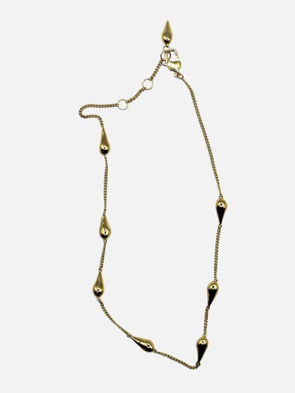perlu Rainfall Necklace: Brass + 18K Gold Plating