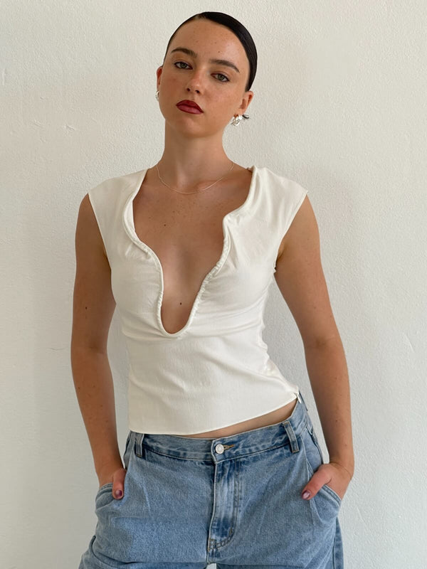 Perlu Rani Top - White