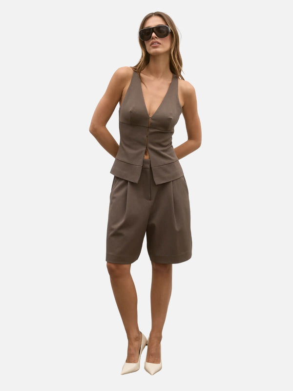 perlu Reeve Halter Top - Mink