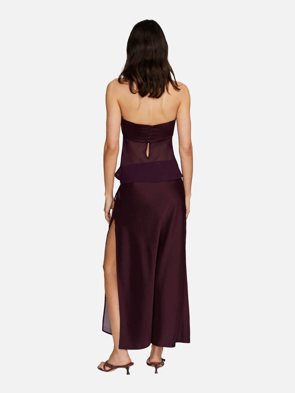 Perlu Ricky Midi Skirt - Plum