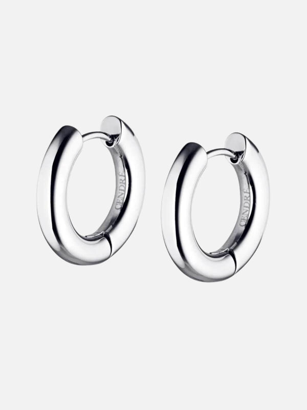 perlu Rogue Huggie Earrings - Silver