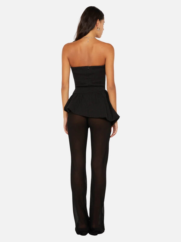 Perlu Rowena Strapless Top - Black