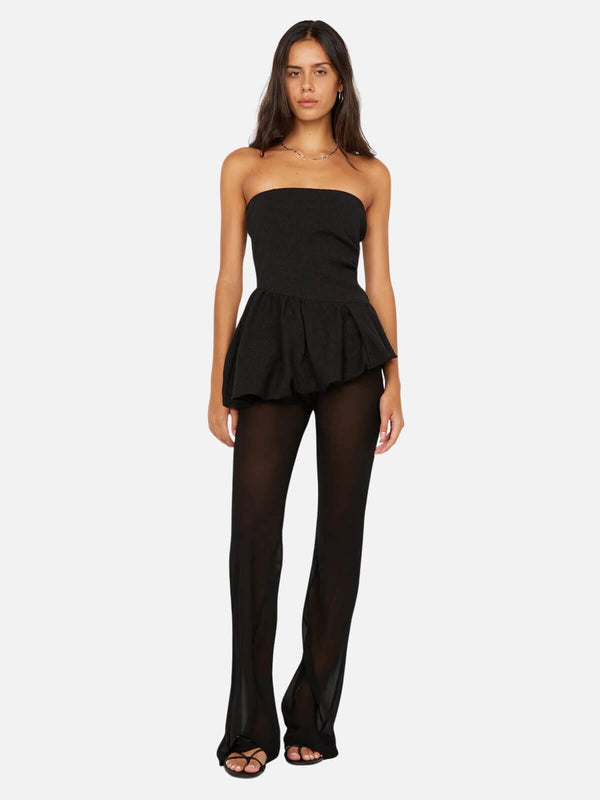 perlu Rowena Strapless Top - Black