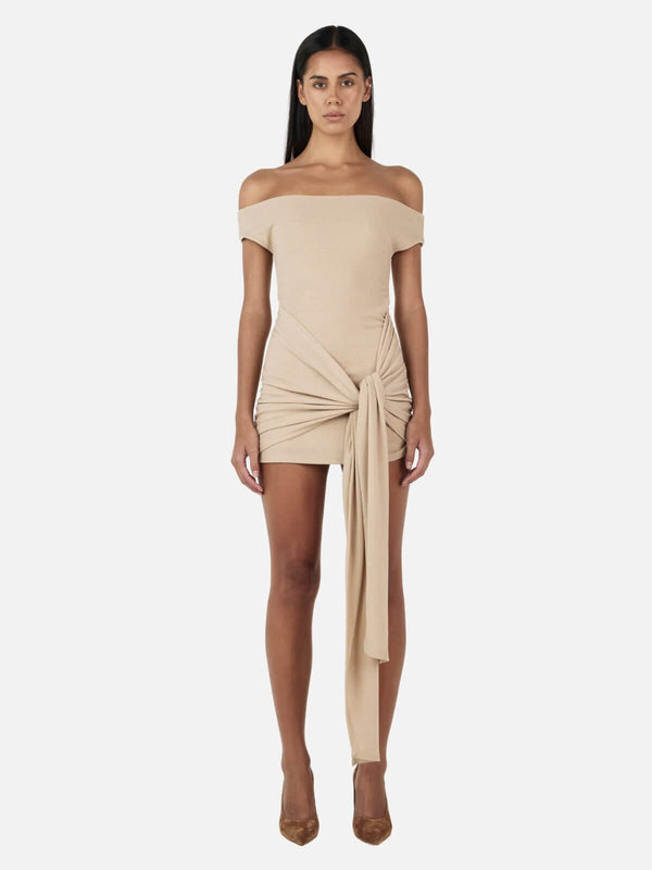 perlu Scarlet Mini Dress - Sand