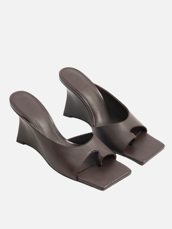 Perlu Shiva Leather Wedge - Sumac