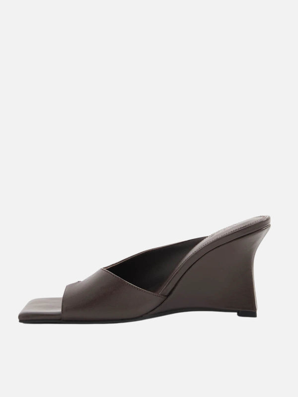 perlu Shiva Leather Wedge - Sumac