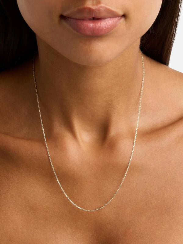 Perlu Sterling Silver 21" Signature Chain Necklace