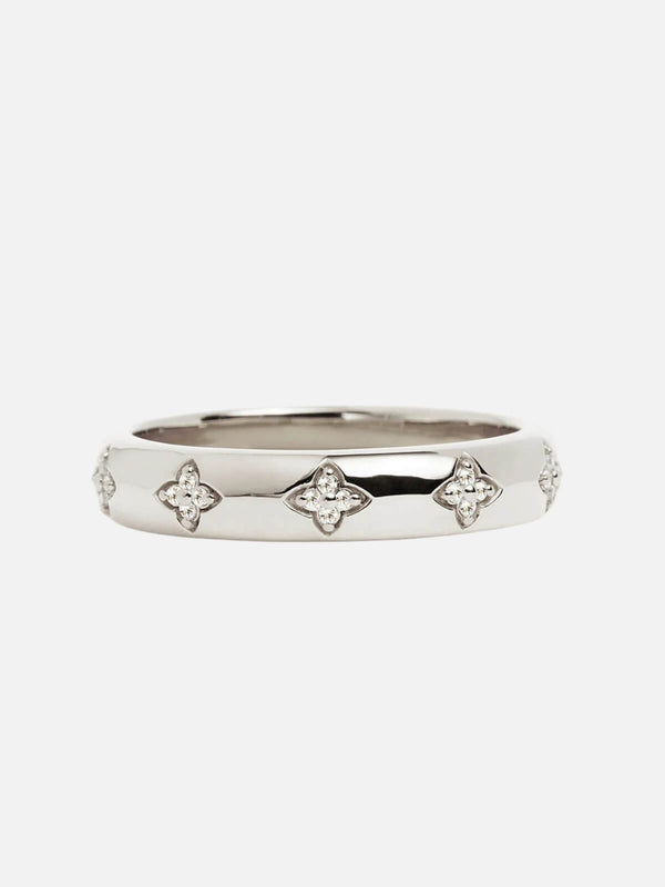 Perlu Sterling Silver Bloom With You Lotus Ring