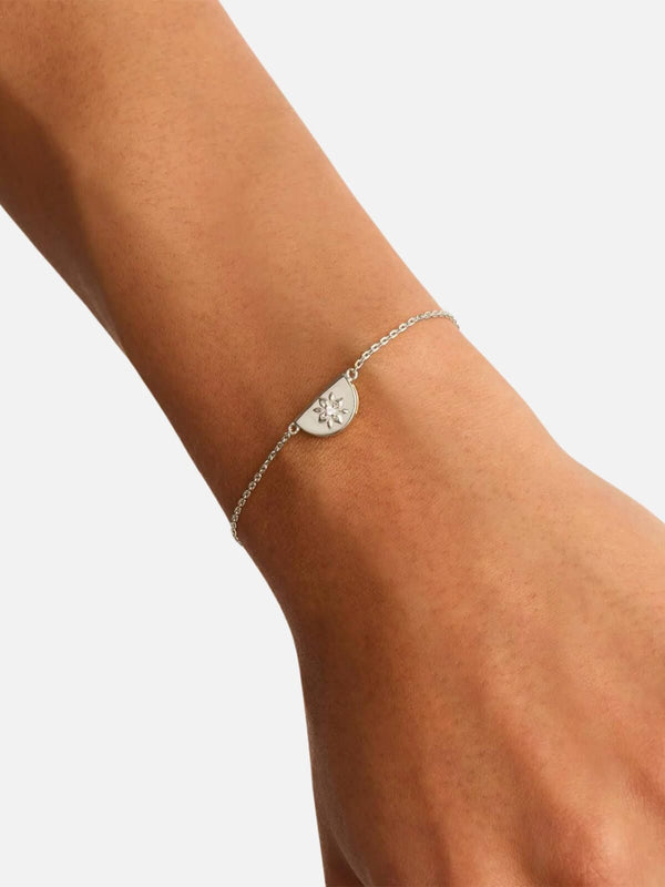 Perlu Sterling Silver Lotus Bracelet