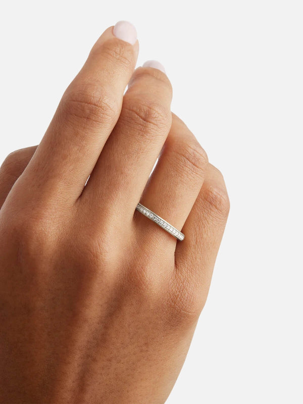 Perlu Sterling Silver With Love Ring