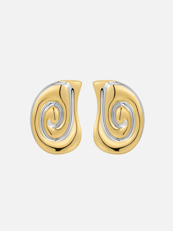 perlu The Two-Tone Coquille Studs