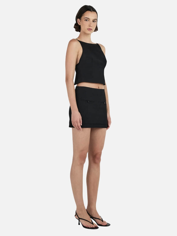 Perlu Thea Mini Skirt - Black
