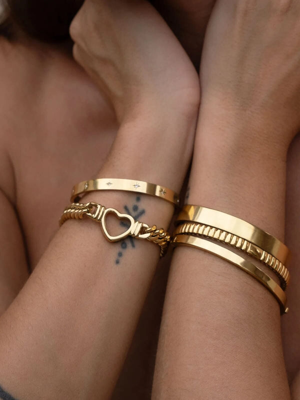 Perlu Valentine Bracelet -Gold
