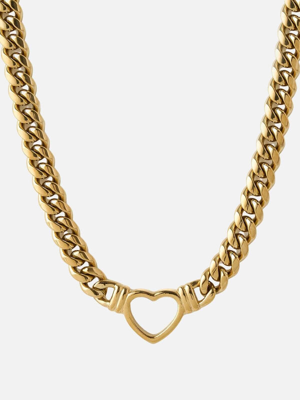 Perlu Valentine Necklace - Clear/Gold