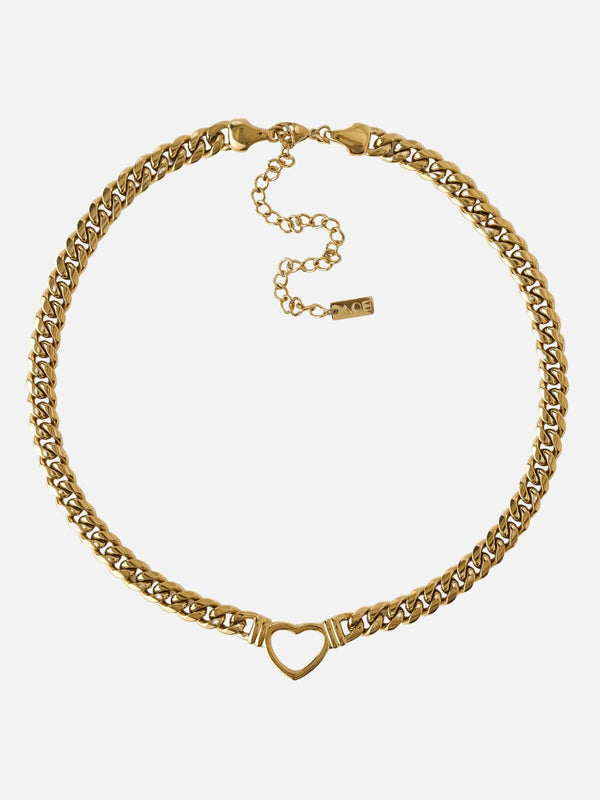 perlu Valentine Necklace - Clear/Gold