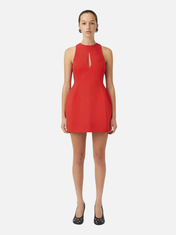 perlu Vista Mini Dress - Scarlet