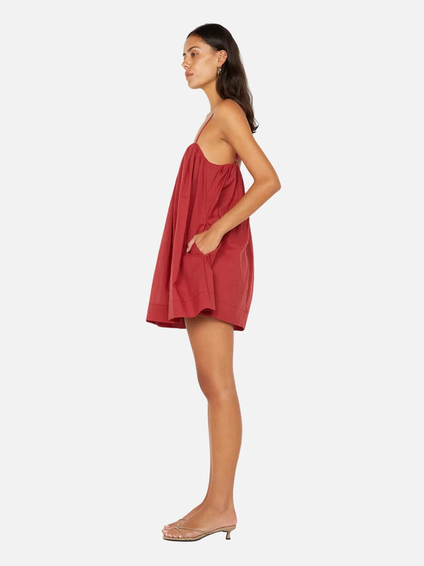 Perlu Vivian Mini Dress - Cherry