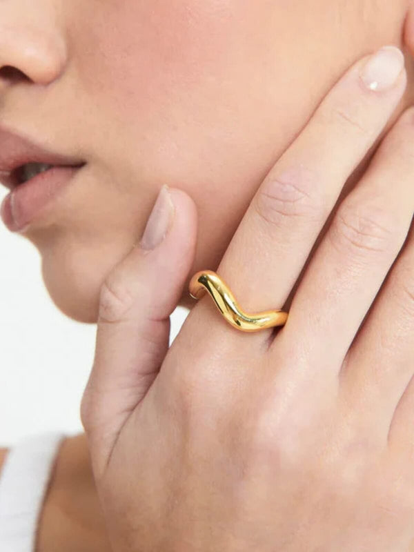 Perlu Wabi Sabi Ring - Gold