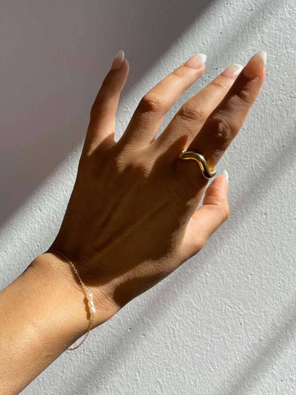 Perlu Wabi Sabi Ring - Gold