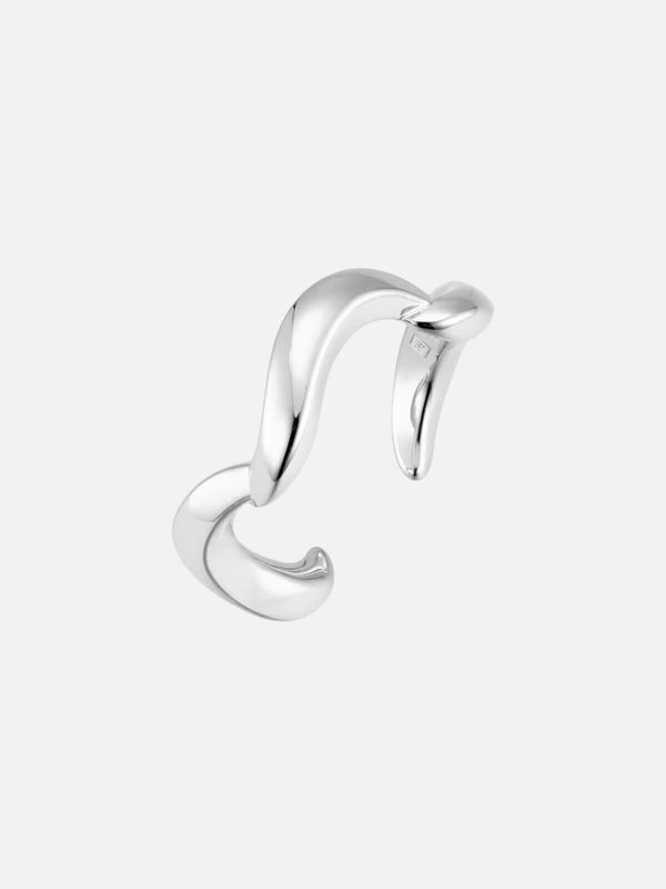 perlu Wave Ring: Sterling Silver