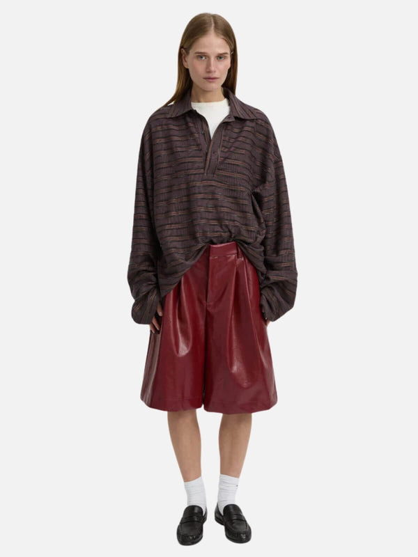 Perlu Wynn Polo Top - Burgundy