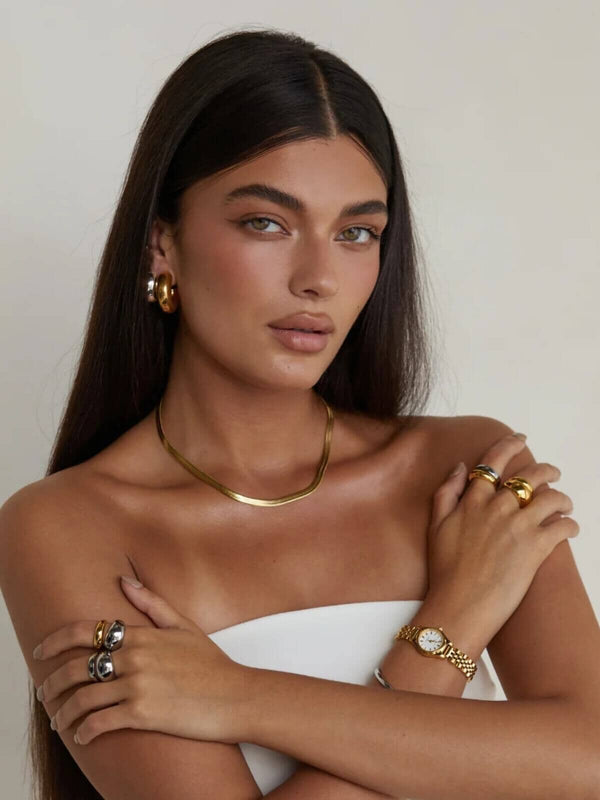 Perlu Yves Dome Ring - Silver