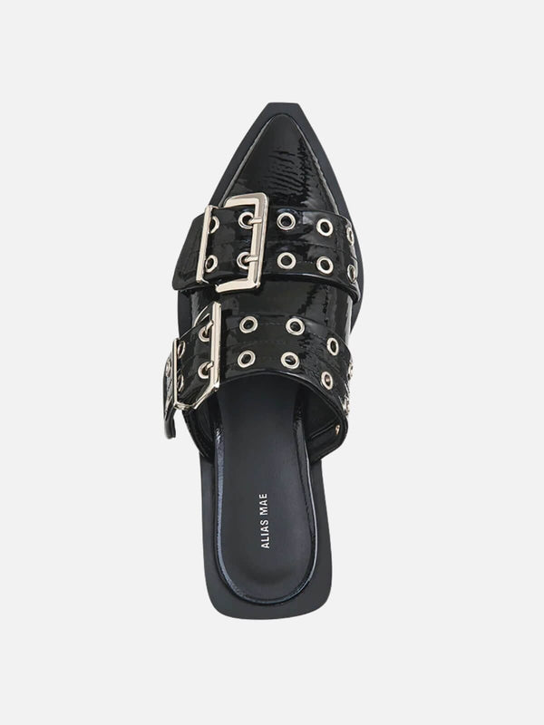 Perlu Zinia - Black Crinkle Patent