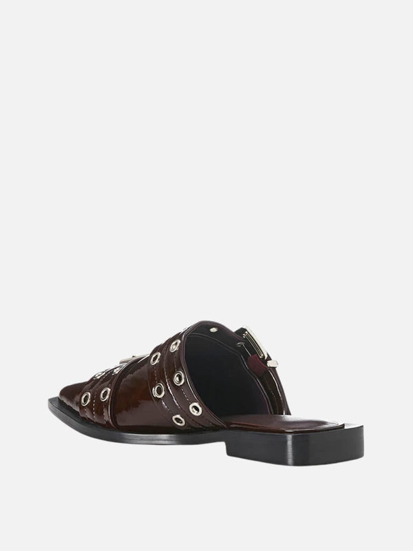 Perlu Zinia - Burgundy Crinkle Patent