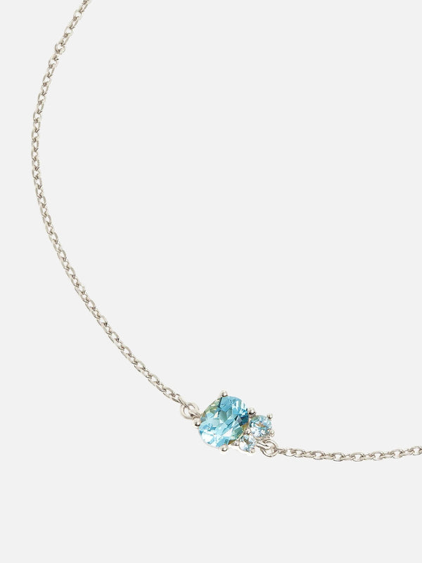 Perlu Sterling Silver Kindred Birthstone Bracelet - March