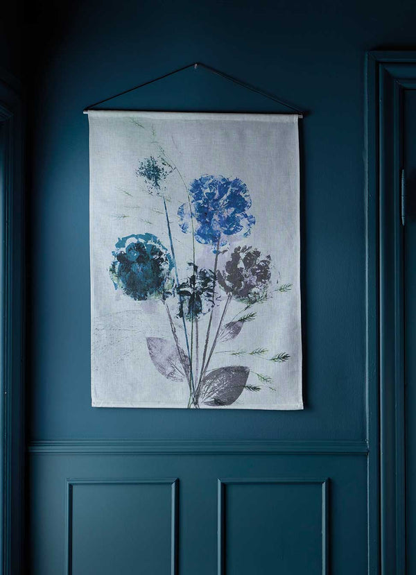 Pernille Folcarelli Flower Bouquet Wall Hanging Blue