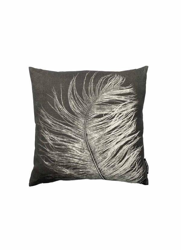 Pernille Folcarelli Feather Cushion Dark Grey