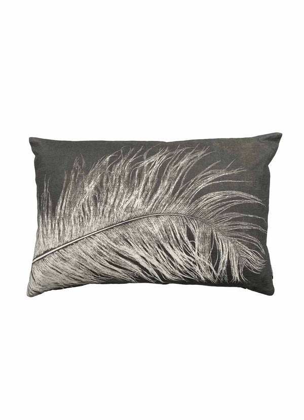 Pernille Folcarelli Feather Cushion Dark Grey