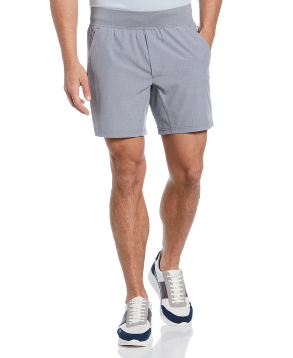 perry ellis 7" Pull-On Stretch Short Tradedawn Heather
