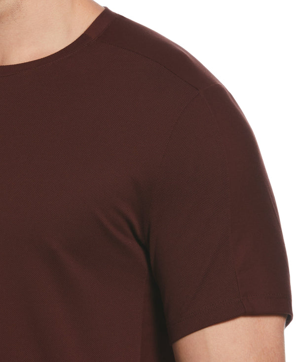 Perry Ellis Big & Tall Texture Block Tee Bitter Chocolate