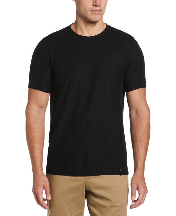 Perry Ellis Big & Tall Texture Block Tee Bitter Chocolate