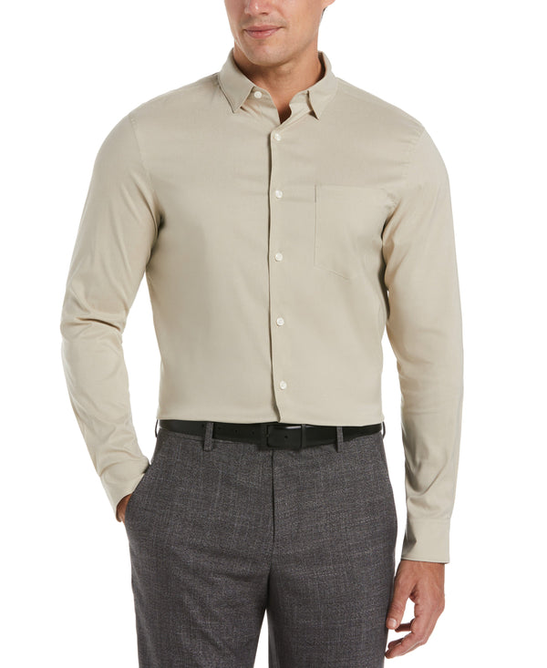 perry ellis Big & Tall Total Stretch Heather Shirt Abbey Stone